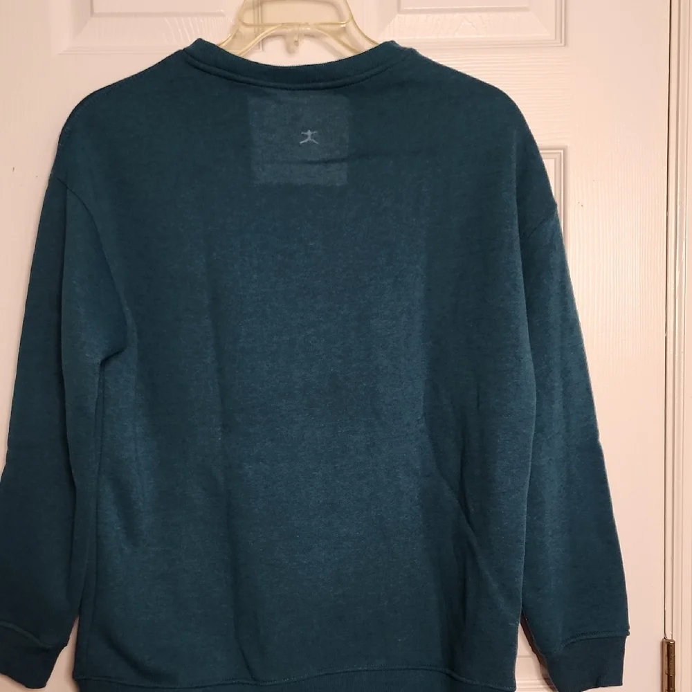 Danskin Men's Teal Crewneck Sweater - Picture 5 of 8